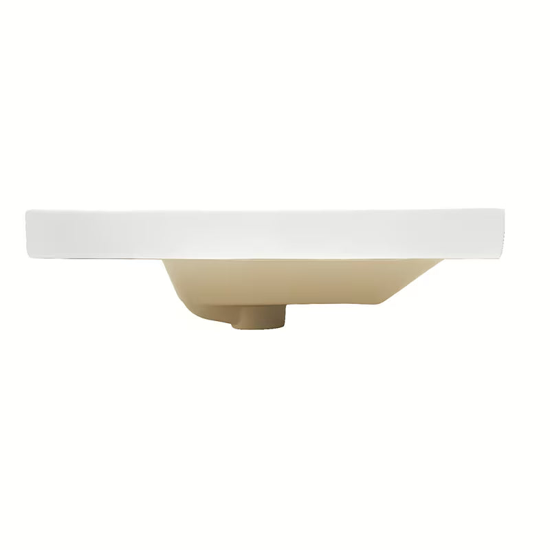 Bijeli keramički namještajni dvostruki umivaonik SAT B-Way s dva otvora pro slavinu i preljevom