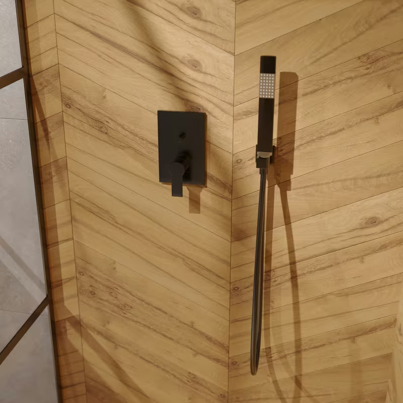 Podžbukni priključak s tuš setom SAT B-Way u mat crnoj boji