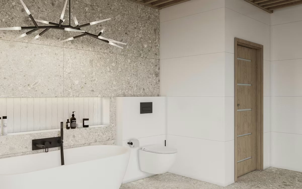 Crni zidni držač toaletnog papira SAT B-Way R jednostavnog, elegantnog dizajna