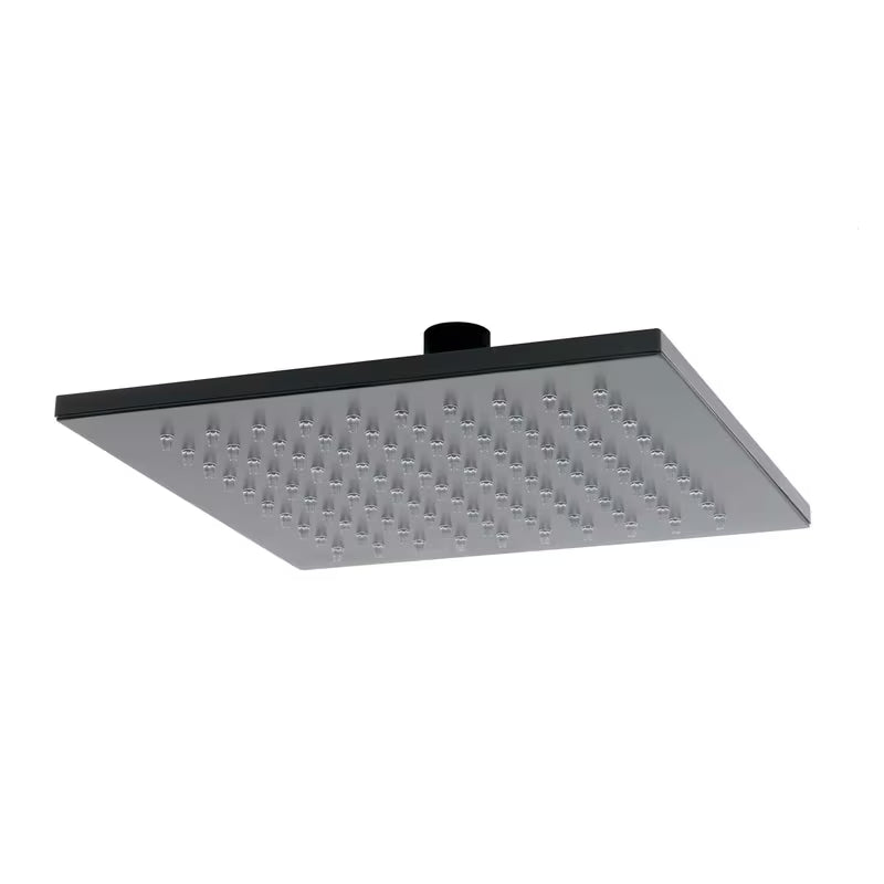Kvadratna nadglavni tuš SAT B-Way 20x20 cm u mat crnoj boji s metalnom izvedbom