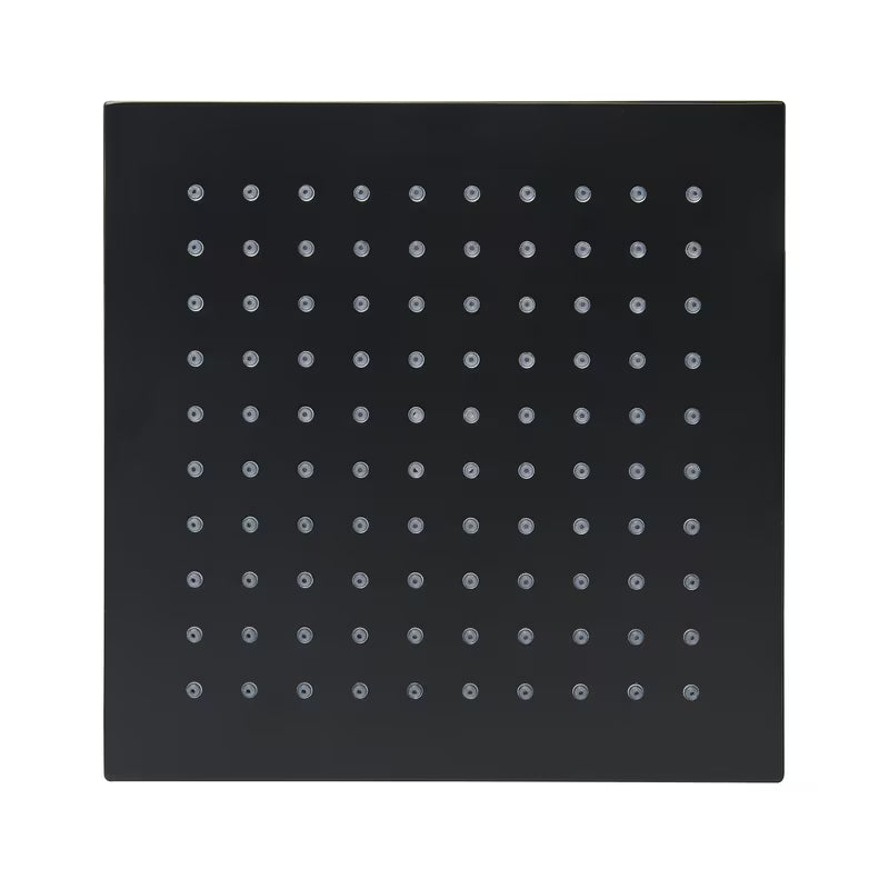 Kvadratna nadglavni tuš SAT B-Way 20x20 cm u mat crnoj boji s metalnom izvedbom