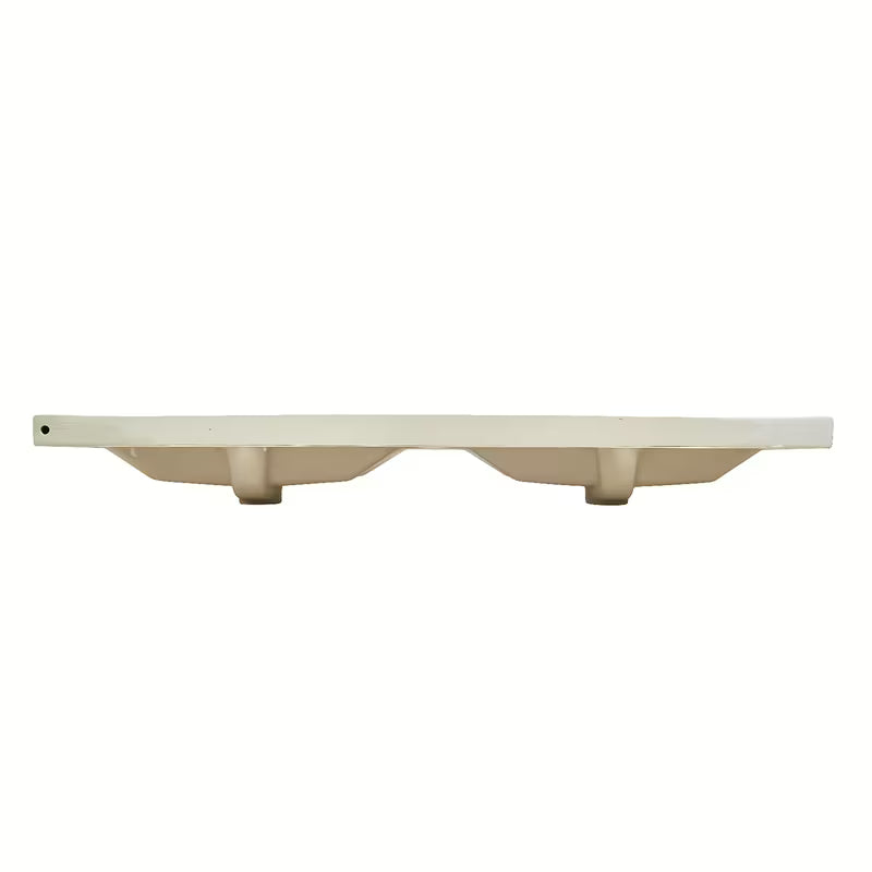 Namještajni dvostruki umivaonik SAT B-Way 121x46 cm u mat bijeloj boji s dva otvora pro slavinu