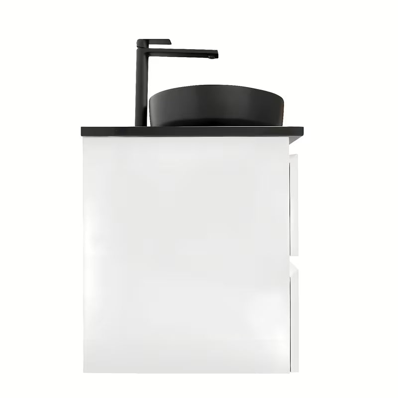 Viseća kupaonski ormarić s umivaonikom SAT B-Way u bijeloj boji, visoki sjaj 119x45x50 cm