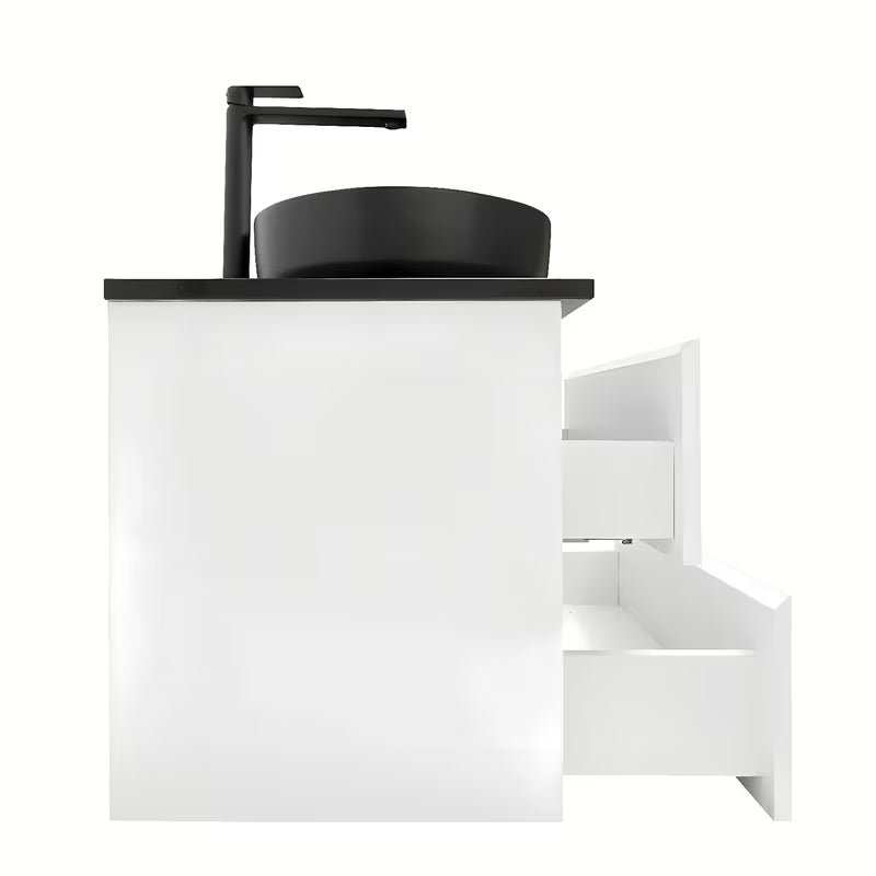 Viseća kupaonski ormarić s umivaonikom SAT B-Way u bijeloj boji, visoki sjaj 119x45x50 cm