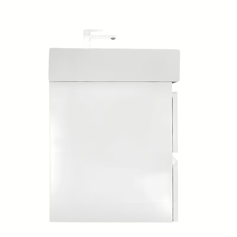 Viseća kupaonski ormarić s umivaonikom SAT B-Way u bijeloj boji, visoki sjaj