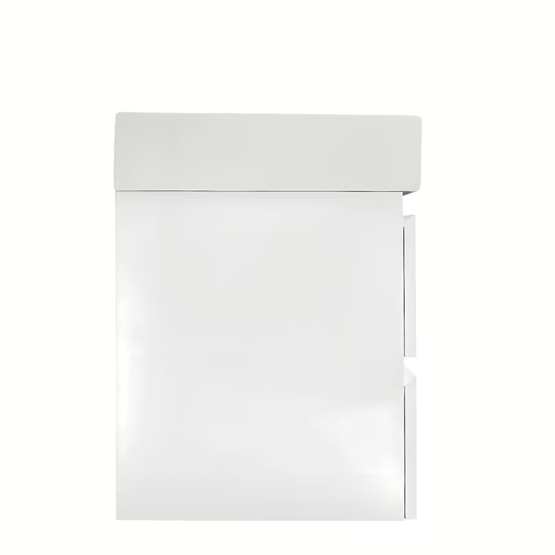 Viseća kupaonski ormarić s dvostrukim umivaonikom SAT B-Way u bijeloj boji s četiri ladice