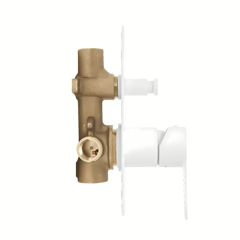 Podžbukna miješalica za tuš SAT B-Way s ručicom u mat bijeloj boji