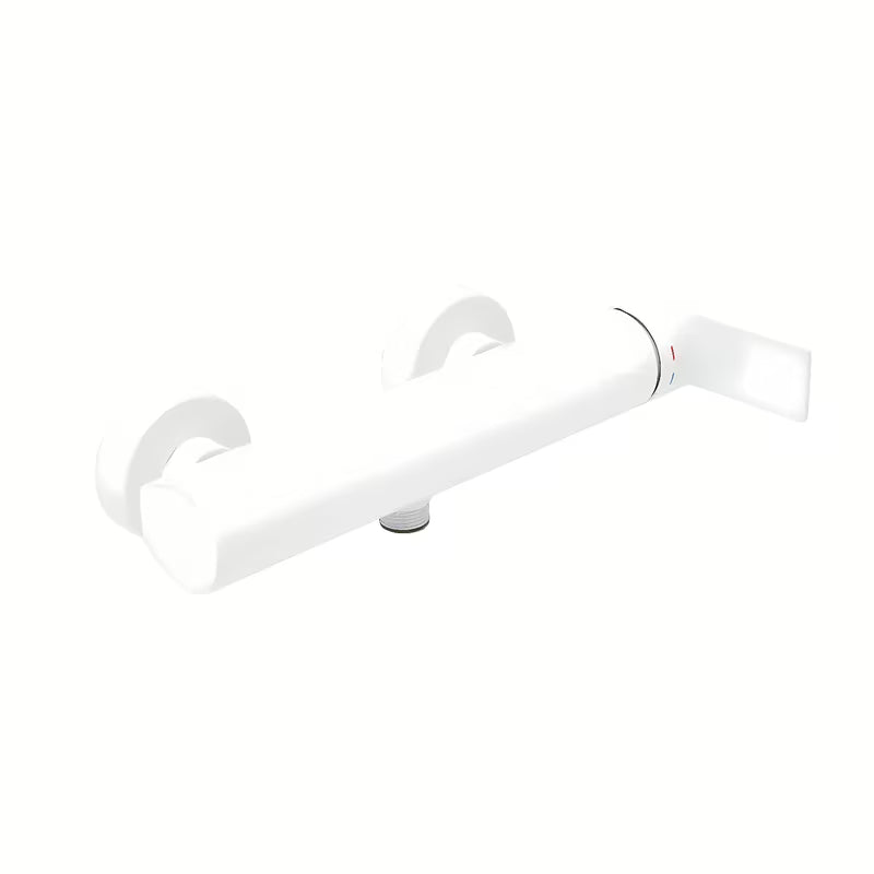 Jednoručna Baterija zidna miješalica za tuš SAT B-Way u mat bijeloj boji.