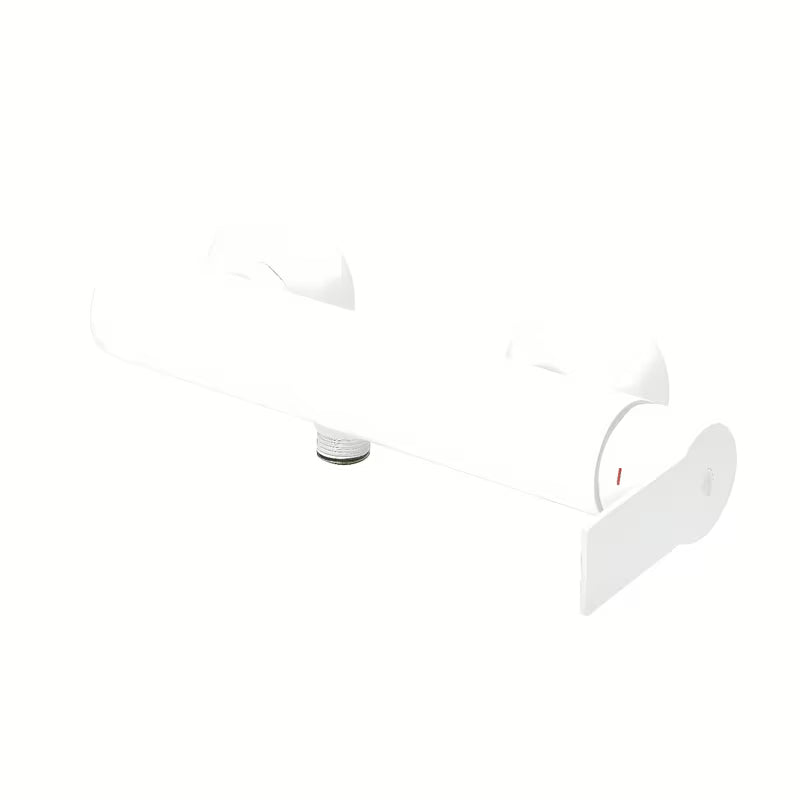 Jednoručna Baterija zidna miješalica za tuš SAT B-Way u mat bijeloj boji.