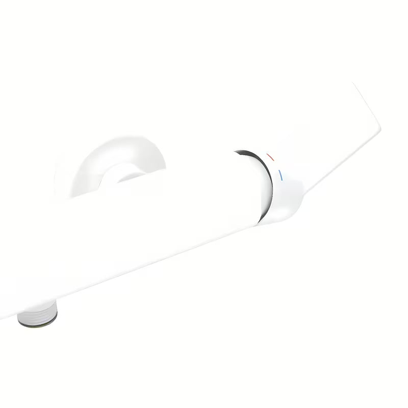 Jednoručna Baterija zidna miješalica za tuš SAT B-Way u mat bijeloj boji.