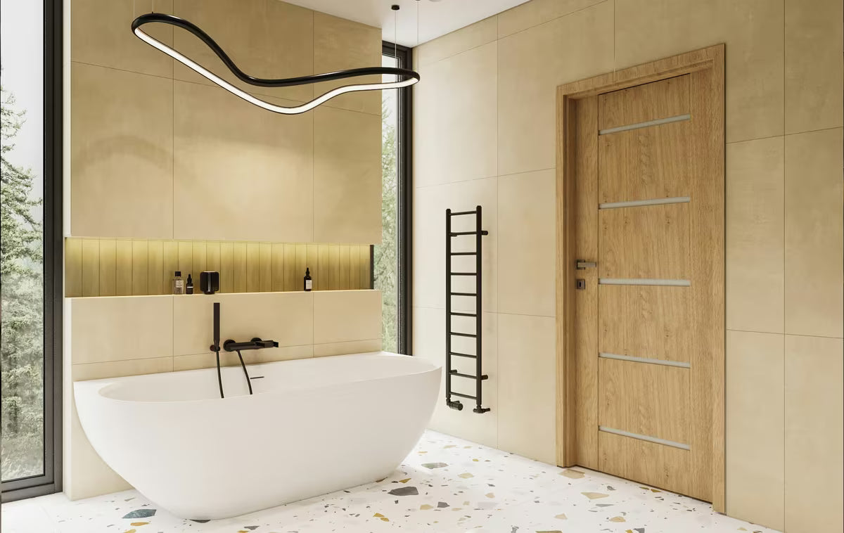 Jednoručna Baterija kada i miješalica za tuš SAT by Paffoni B-Way u mat crnoj boji