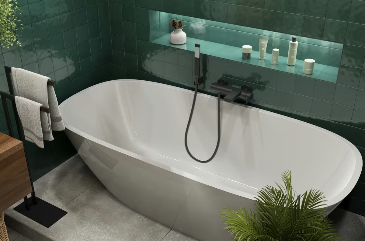 Jednoručna Baterija kada i miješalica za tuš SAT by Paffoni B-Way u mat crnoj boji