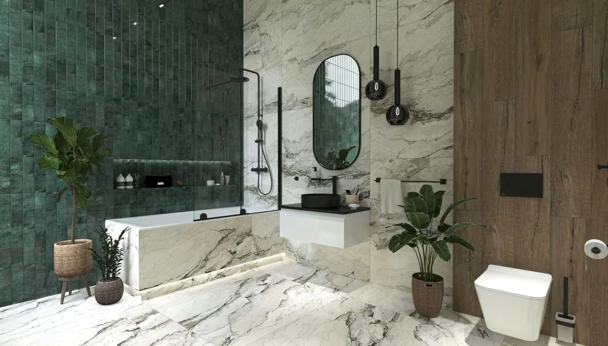 Visoka jednoručna baterija miješalica za umivaonik SAT B-Way u mat crnoj izvedbi za umivaonik na ploču.