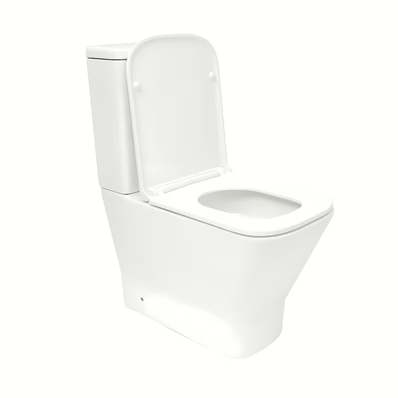 Bijeli WC kombi SAT B-Way s vrtložnim ispiranjem, vodokotlićem i sjedalom sa soft Close