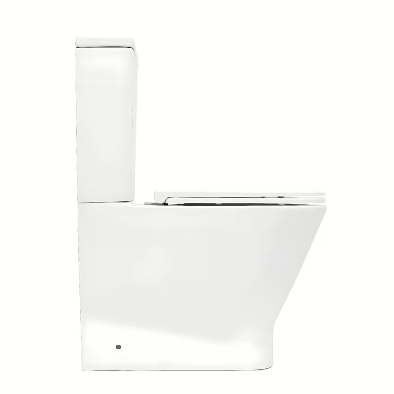 Bijeli WC kombi SAT B-Way s vrtložnim ispiranjem, vodokotlićem i sjedalom sa soft Close