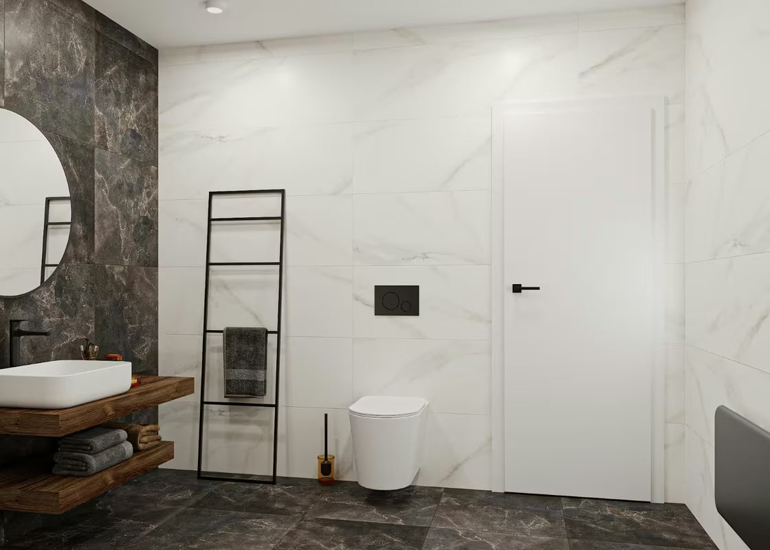 Okruglo ogledalo SAT B-Way promjera 60 cm u crnoj boji