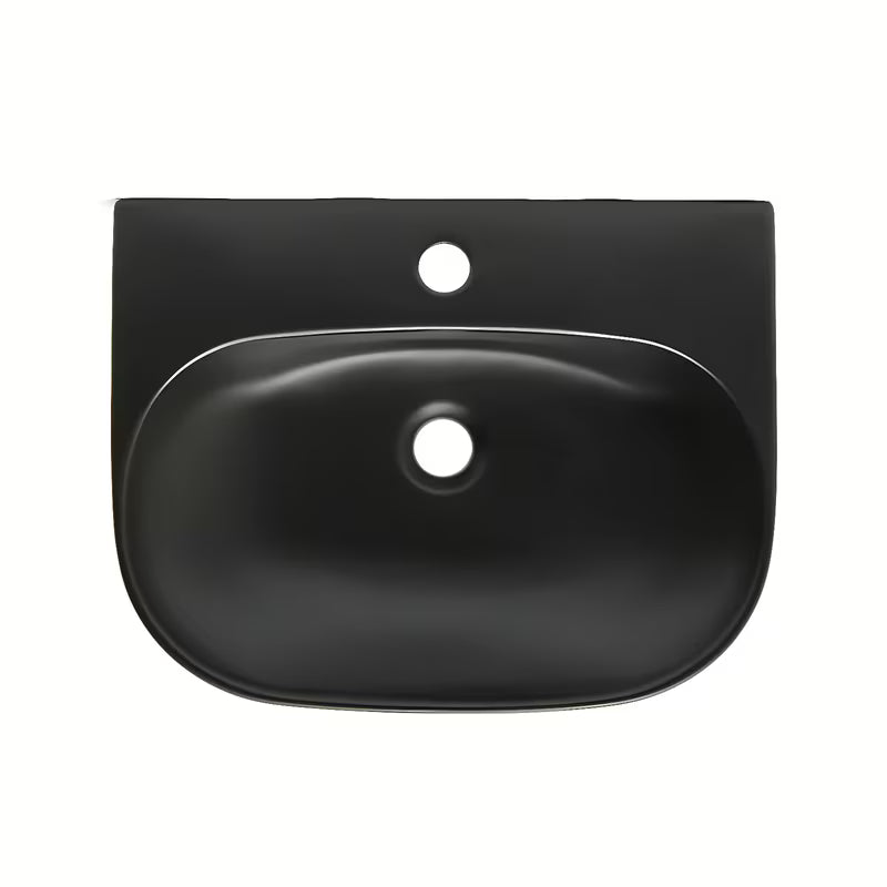 SAT Brevis viseće keramički umivaonik 50 x 38,5 cm u crnoj mat boji