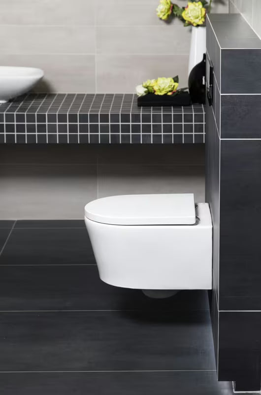 Viseći WC set SAT Brevis s ugradbenim modulom Geberit i sjedalom s funkcijama soft Close i EasyLock