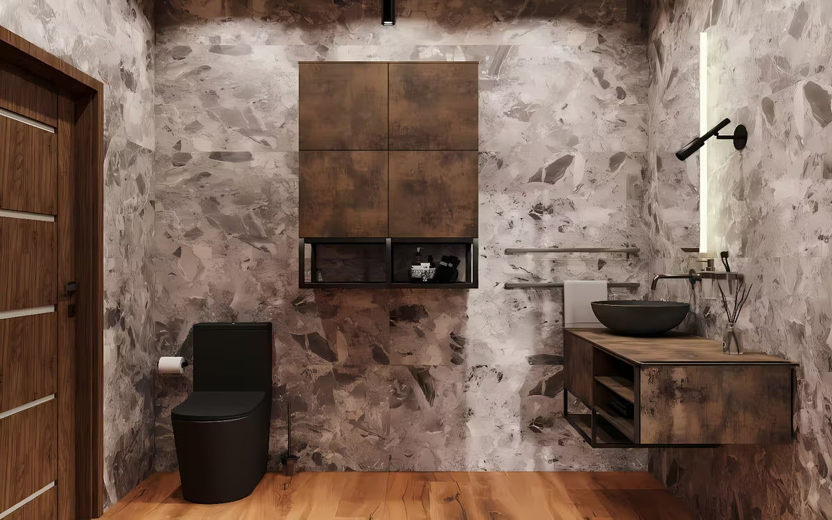 Samostojeći WC kombi SAT Brevis u crnoj mat boji s rimless školjkom i sjedalom soft Close.