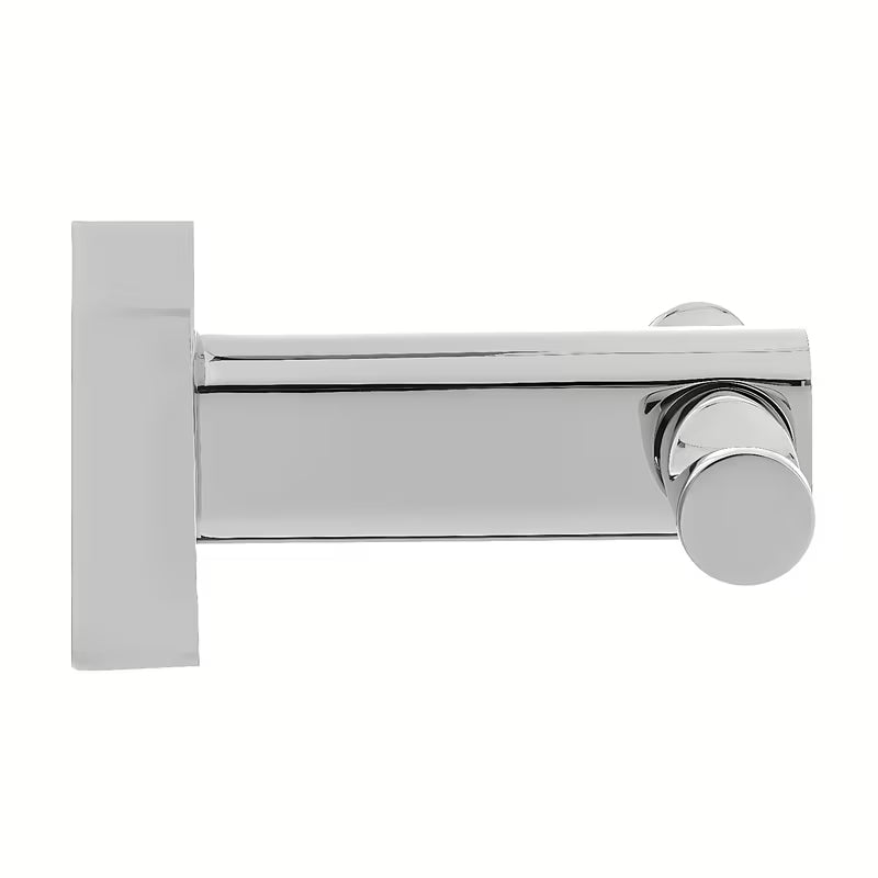 Zidni dvostruka kuka SAT Cube Way u krom izvedbi pro za vješanje ručnika, odjeće ili ogrtača.