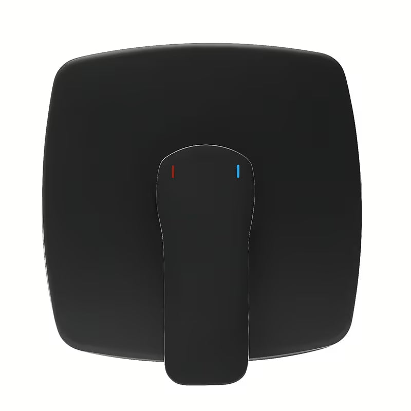 Podžbukna jednoručna baterija miješalica za tuš SAT Cube Way u crnoj mat izvedbi pro za modernu kupaonicu.