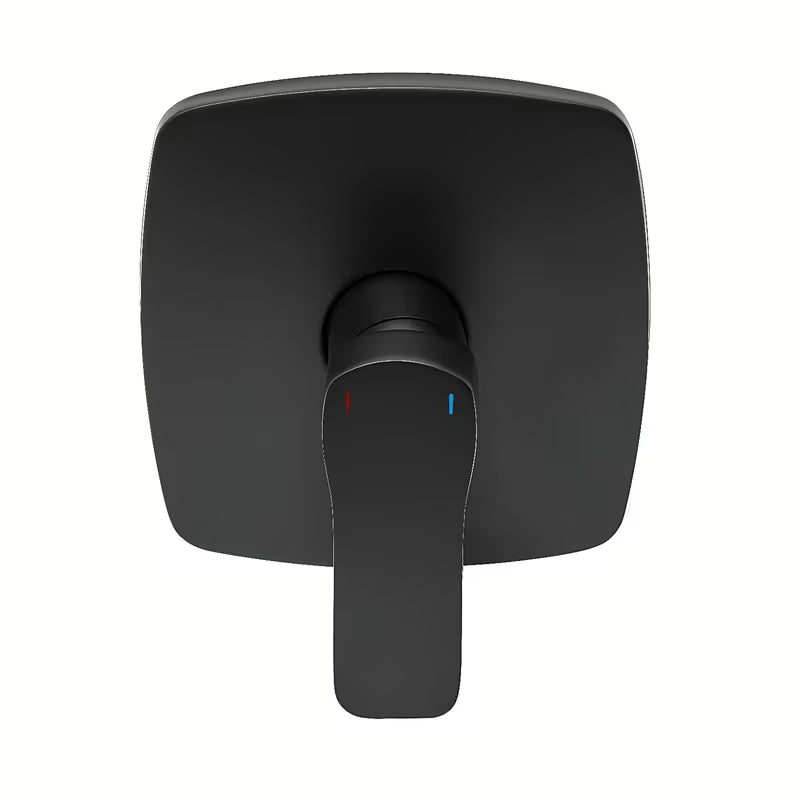 Podžbukna jednoručna baterija miješalica za tuš SAT Cube Way u crnoj mat izvedbi pro za modernu kupaonicu.