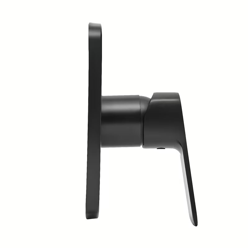 Podžbukna jednoručna baterija miješalica za tuš SAT Cube Way u crnoj mat izvedbi pro za modernu kupaonicu.