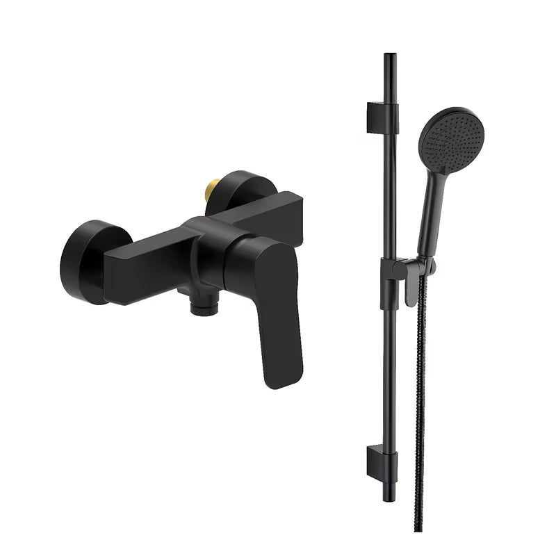 Kromirana miješalica za tuš SAT Cube Way s ručicom i tuš setom