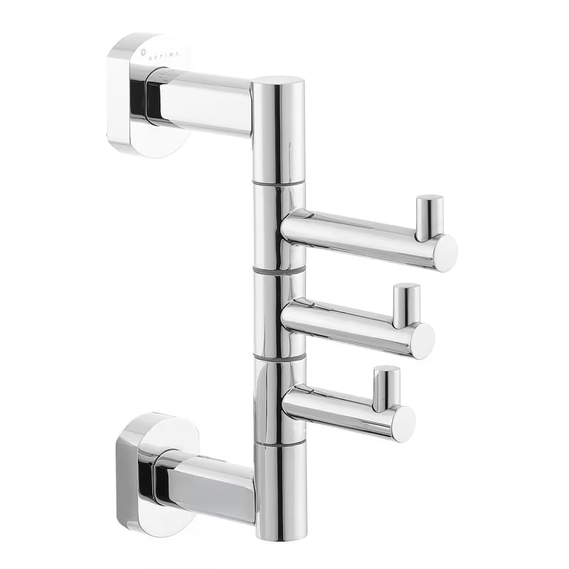 Višenamjenski trostruka kukica SAT Spirit/Cube Way u izvedbi chrome pro za vješanje ručnika i ogrtača.