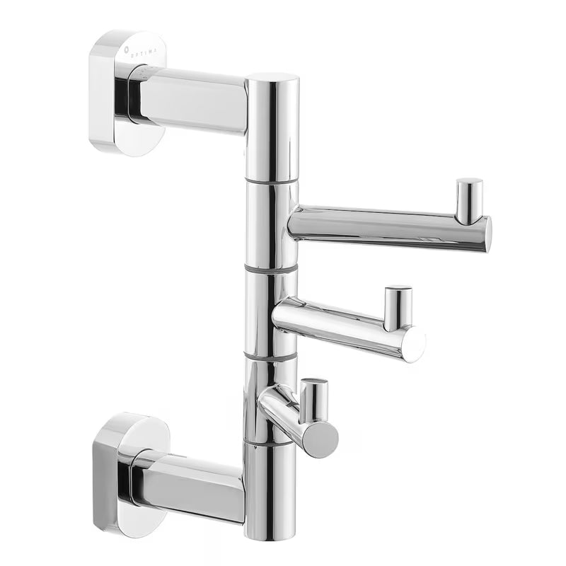 Višenamjenski trostruka kukica SAT Spirit/Cube Way u izvedbi chrome pro za vješanje ručnika i ogrtača.