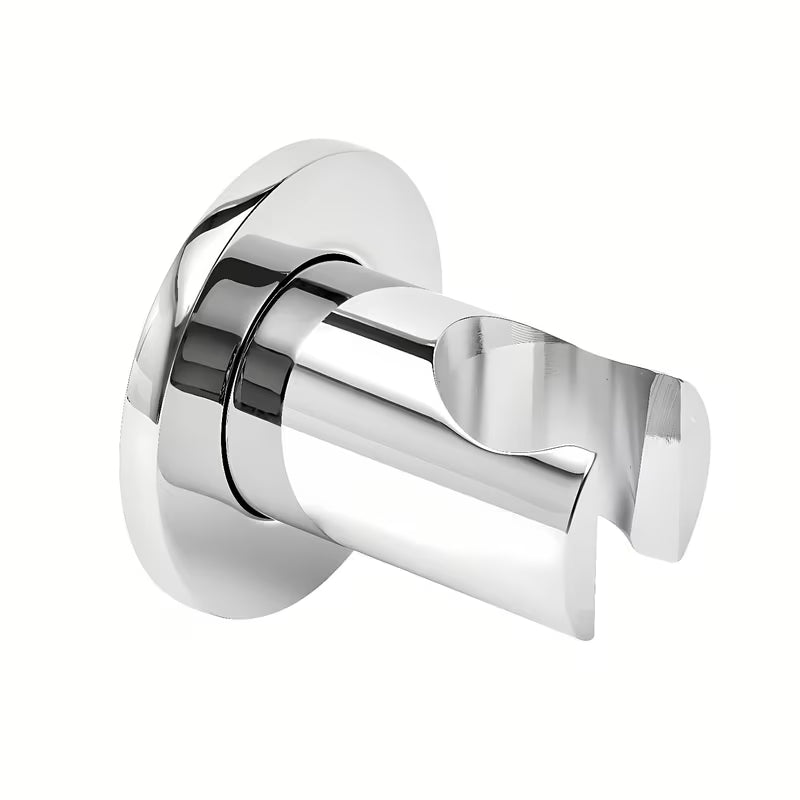 Fiksni nosač ručnog tuša SAT Dark u sjajnoj kromiranoj izvedbi pro za stabilno učvršćenje ručnog tuševi.