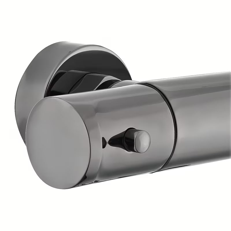 Termostatska zidna miješalica za tuš SAT Dark u obradi PVD gun metal bez tuš seta.