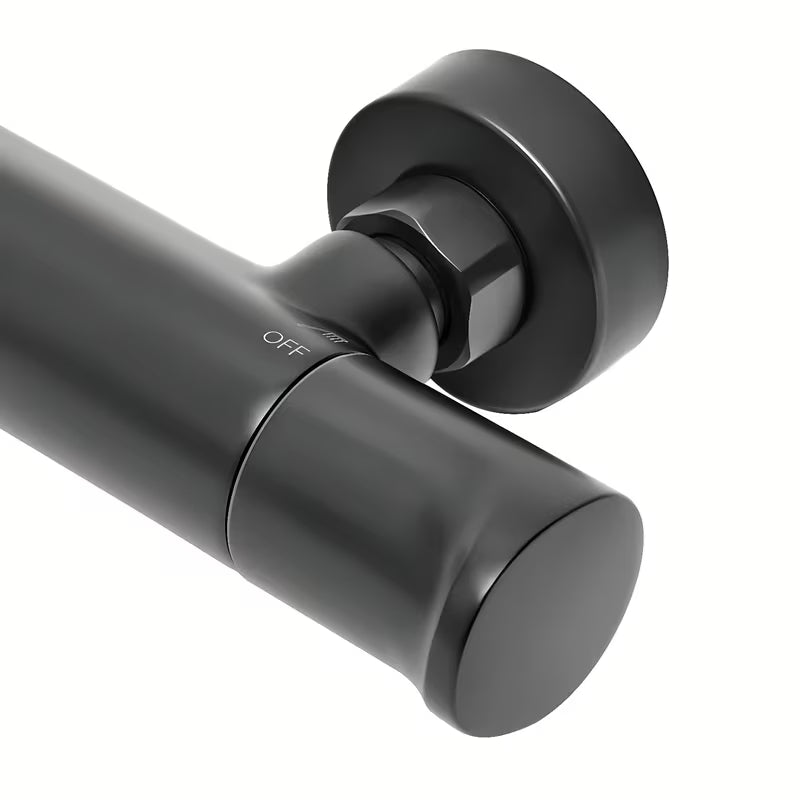 Termostatska miješalica za tuš SAT Dark u mat crnoj boji pro za zidnu montažu