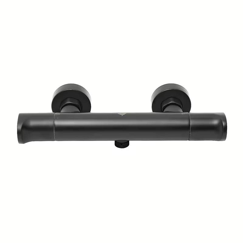 Termostatska miješalica za tuš SAT Dark u mat crnoj boji pro za zidnu montažu