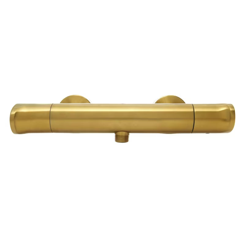 Termostatska miješalica za tuš SAT Dark u mat brušenom zlatu pro za zidnu ugradnju