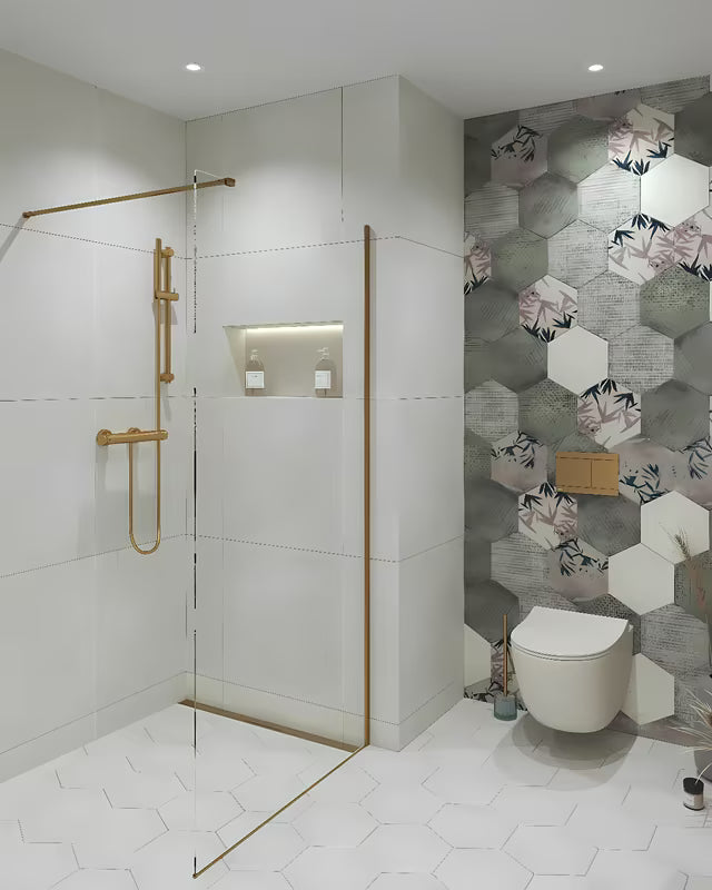 Ručni tuš SAT Dark u PVD obradi brušeno zlato s 1 funkcijom