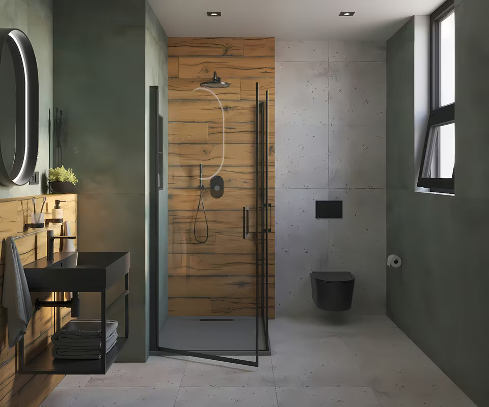 Crni zidni dozator sapuna SAT Project modernog minimalističkog dizajna