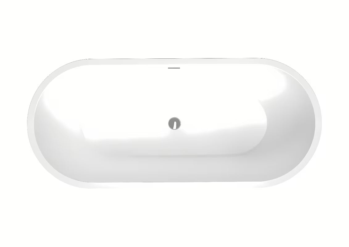 Samostojeći akrilna kada SAT Dua 170x75 cm prikladna za zid i za samostojeću ugradnju