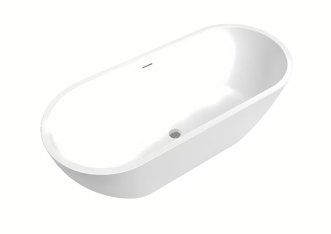 Samostojeći akrilna kada SAT Dua 170x75 cm prikladna za zid i za samostojeću ugradnju