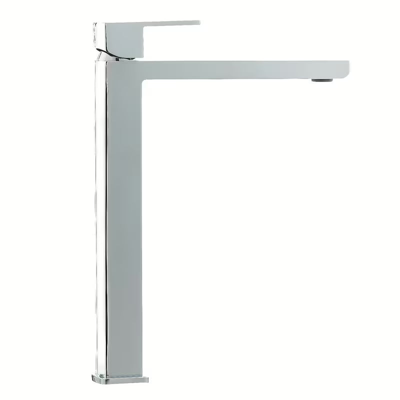 Visoka miješalica za Umivaonik SAT Elements u dekoru bijelog mramora, stojeća jednoručna baterija bez odvoda.