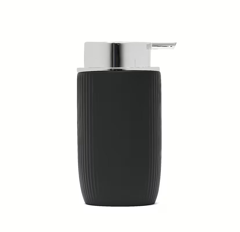 Crni keramički dozator sapuna SAT Evolution za kupaonicu