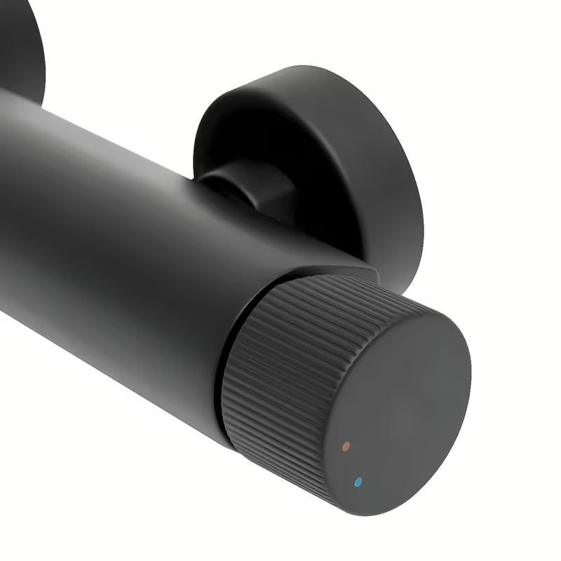 Jednoručna Baterija zidna miješalica za tuš SAT Evolution u mat crnoj boji bez tuš seta