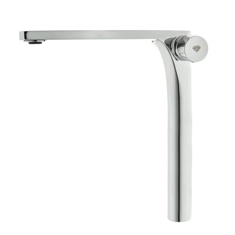 Visoka jednoručna baterija miješalica za umivaonik SAT Evolution u krom izvedbi pro umivaonik na ploču.