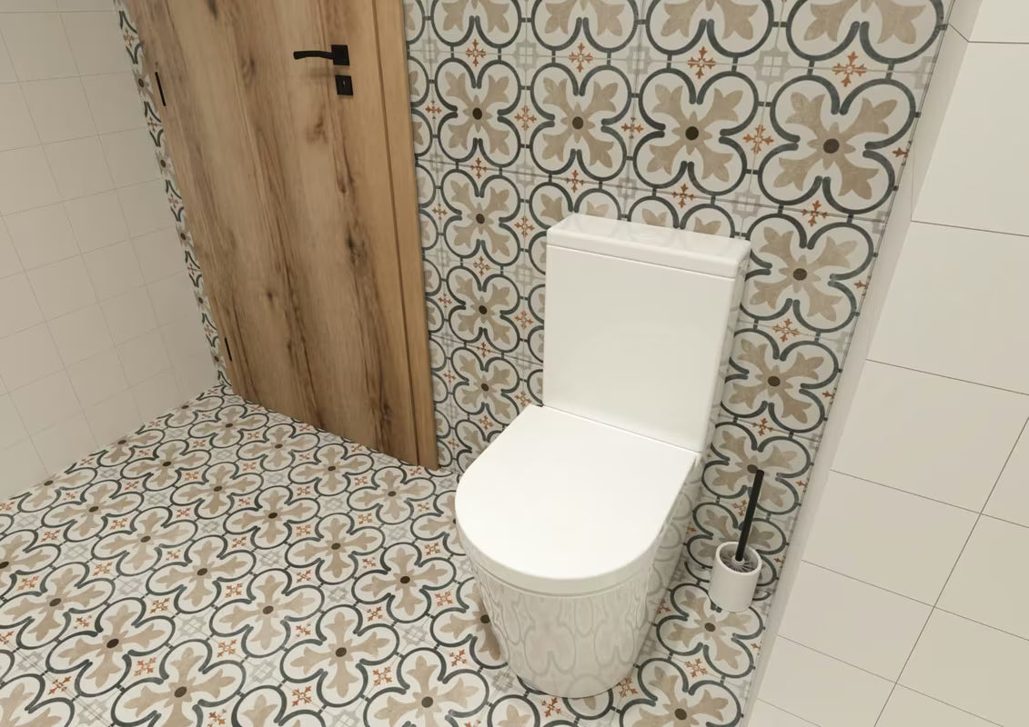 Bijela keramička ČETKA za Wc SAT Feel samostojeće izvedbe