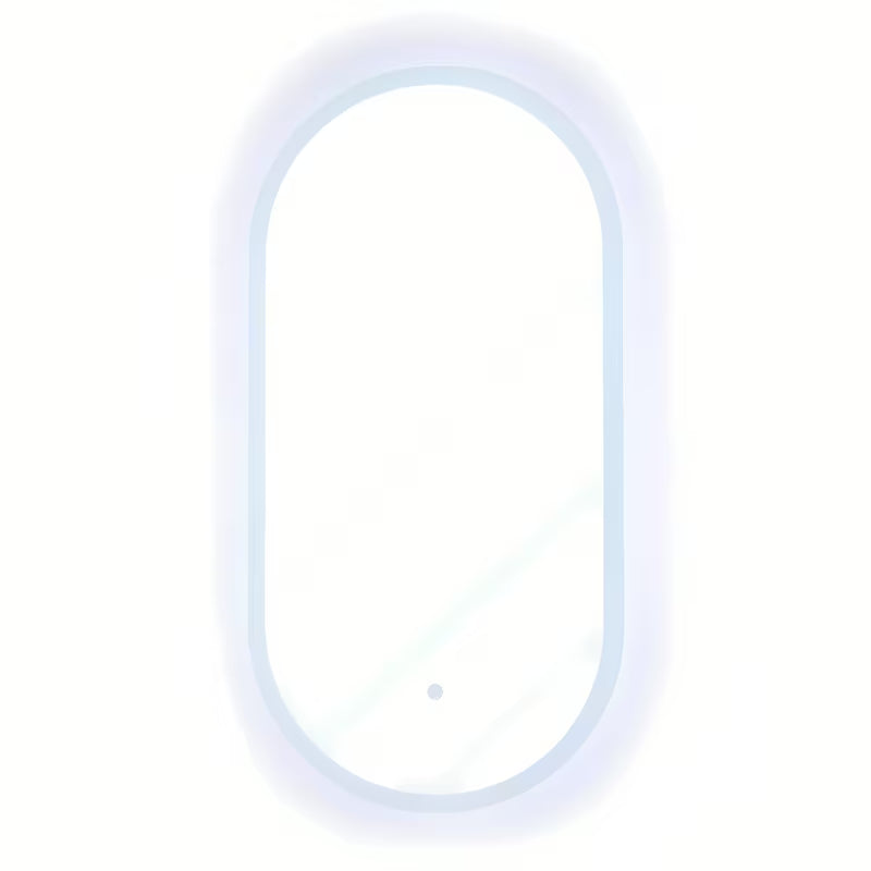 Ovalno LED ogledalo SAT Fusion 54x94 cm s osvijetljenim prozirnim okvirom i senzorskim upravljanjem