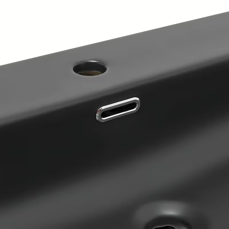 Keramički umivaonik za kupaonski ormarić SAT Fusion u mat crnoj boji s otvorom pro slavinu u sredini