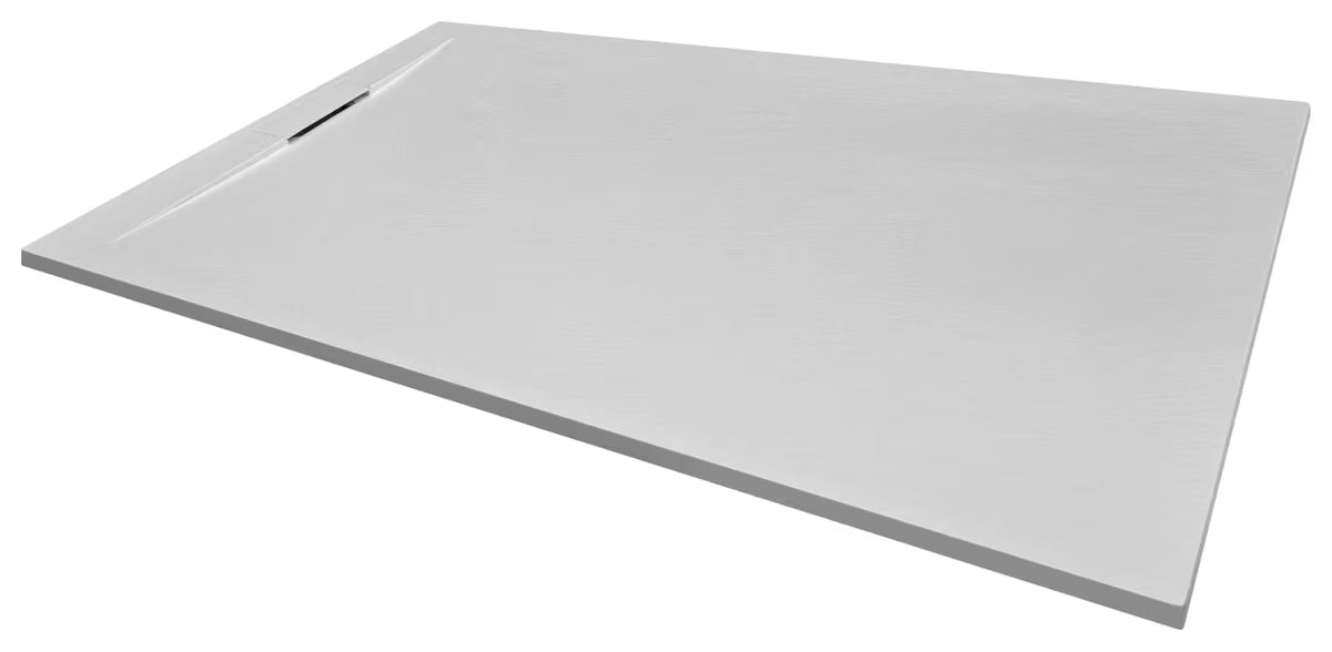 Siva pravokutna tuš kada SAT Fusion 160x80 cm od lijevanog mramora