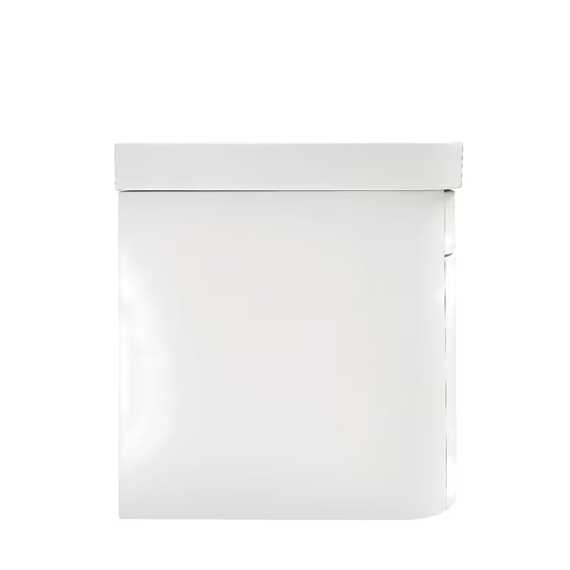 Viseća kupaonski ormarić SAT Fusion s keramičkim umivaonikom u mat bijeloj boji