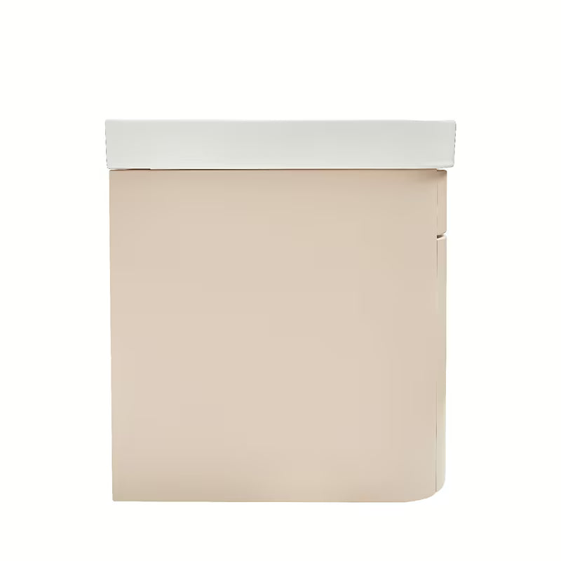 Viseća kupaonski ormarić s keramičkim umivaonikom SAT Fusion u mat pješčano bež boji