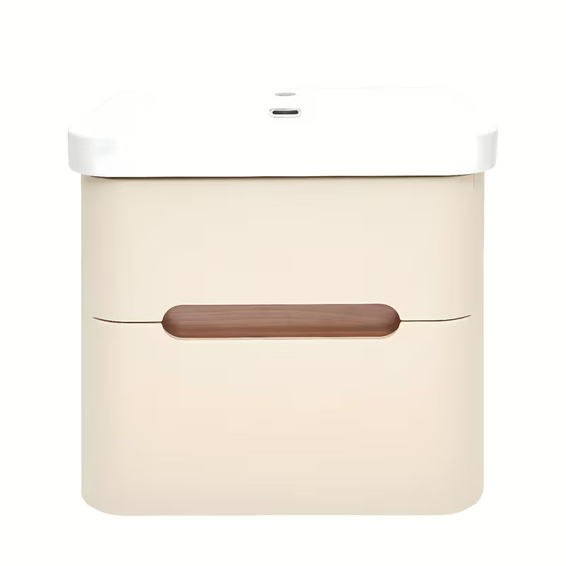 Viseća ormarić s keramičkim umivaonikom SAT Fusion u mat pješčano bež boji